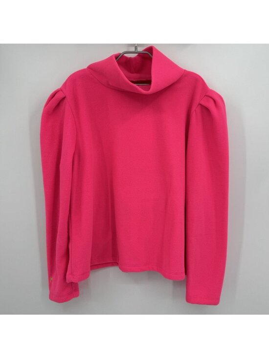 Dudley Stephens Sweaters - Dudley Stephens Palmer Puff Sleeve Turtleneck Sweater Vello Fleece size 2XL XXL